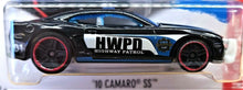 Load image into Gallery viewer, Hot Wheels 2016 '10 Camaro SS Black #211 HW Rescue 1/10 Highway Patrol Car New