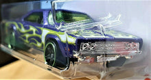 Load image into Gallery viewer, Hot Wheels 2020 '69 Dodge Charger 500 Purple #189 HW Flames 8/10 New Long Card