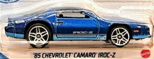 Load image into Gallery viewer, Hot Wheels 2021 '85 Chevrolet Camaro IROC-Z Blue #191 Muscle Mania 1/10 New