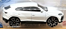 Load image into Gallery viewer, Hot Wheels 2021 '17 Lamborghini Urus White #64 Factory Fresh 4/10 New Long Card