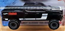Load image into Gallery viewer, Hot Wheels 2020 '19 Chevy Silverado Trail Boss LT Black #151 HW Hot Trucks 5/10