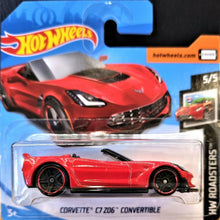 Load image into Gallery viewer, Hot Wheels 2019 Corvette C7 Z06 Convertible Red #95 HW Roadsters 5/5 New