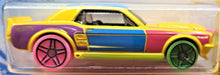 Load image into Gallery viewer, Hot Wheels 2019 '67 Ford Mustang Coupe Yellow #218 HW Art Cars 7/10 New