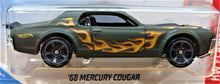 Load image into Gallery viewer, Hot Wheels 2019 '68 Mercury Cougar Matte Dark Green #164 HW Flames 2/10 New