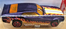 Load image into Gallery viewer, Hot Wheels 2019 '71 Mustang Funny Car Purple #57 HW Flames 8/10 New Long Card