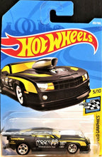 Load image into Gallery viewer, Hot Wheels 2018 '10 Pro Stock Camaro Black #202 HW Speed Graphics 5/10 New Long