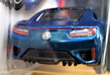 Load image into Gallery viewer, Hot Wheels 2016 '17 Acura NSX #108 Blue THEN and NOW Series 8/10 New