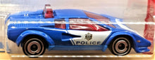 Load image into Gallery viewer, Hot Wheels 2019 Lamborghini Countach Police Car Blue #142 HW Rescue 2/10 New