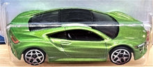 Load image into Gallery viewer, Hot Wheels 2021 '17 Acura NSX Candy Apple Green #148 HW Turbo 5/5 New Long Card