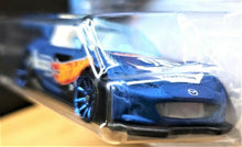 Load image into Gallery viewer, Hot Wheels 2018 '15 Mazda MX-5 Miata Blue #167 Nightburnerz 3/10 New