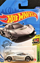 Load image into Gallery viewer, Hot Wheels 2020 Koenigsegg Jesko Grey #228 HW Exotics 3/10 New Long Card