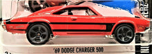 Load image into Gallery viewer, HOT WHEELS 2016 '69 DODGE CHARGER 500 RED #84 NIGHTBURNERZ 4/10 NEW