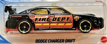 Load image into Gallery viewer, Hot Wheels 2021 Dodge Charger Drift Black #216 HW Rescue 5/10 New Long Card