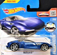 Load image into Gallery viewer, Hot Wheels 2016 Gazella GT Blue #117 HW Showroom 7/10 New