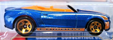 Load image into Gallery viewer, Hot Wheels 2018 Camaro Convertible Concept Blue 50th Anniversary Throwback 9/10