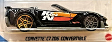 Load image into Gallery viewer, Hot Wheels 2021 Corvette C7 Z06 Convertible Black #114 HW Speed Graphics 4/10