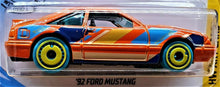 Load image into Gallery viewer, Hot Wheels 2020 '92 Ford Mustang Orange #90 HW Art Cars 1/10 New Long Card