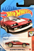 Load image into Gallery viewer, Hot Wheels 2021 '85 Chevrolet Camaro IROC-Z Red #191 Muscle Mania 1/10 New