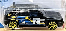 Load image into Gallery viewer, Hot Wheels 2021 Lancia Delta Integrale #51 Black Baja Blazers 6/10 New Long Card