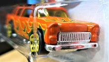 Load image into Gallery viewer, Hot Wheels 2018 Classic '55 Nomad Orange #349 HW Flames New