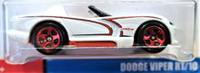 Load image into Gallery viewer, Hot Wheels 2018 Dodge Viper RT/10 White 50th Anniversary Throwback 7/10 New