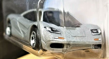 Load image into Gallery viewer, Hot Wheels 2021 McLaren F1 Silver #235 HW Exotics 8/10 New Long Card