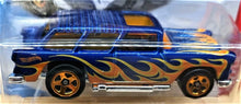 Load image into Gallery viewer, Hot Wheels 2018 Classic '55 Nomad Blue #146 HW Flames 6/10 New