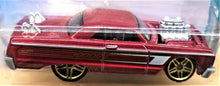 Load image into Gallery viewer, Hot Wheels 2020 '64 Chevy Impala Red #58 Tooned 9/10 New Long Card