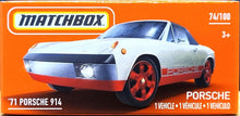 Load image into Gallery viewer, Matchbox 2021 '71 Porsche 914 White MBX Highway #74/100 New Sealed Box