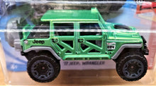 Load image into Gallery viewer, Hot Wheels 2018 '17 Jeep Wrangler Green #176 HW Hot Trucks 8/10 New