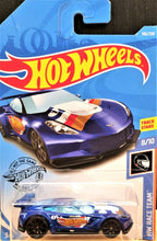 Load image into Gallery viewer, Hot Wheels 2019 Corvette C7.R Dark Blue #193 HW Race Team 8/10 New Long Card