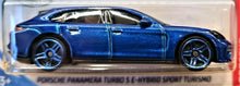 Load image into Gallery viewer, Hot Wheels 2020 Porsche Panamera Turbo S E-Hybrid Sport Turismo Blue #44 Porsche