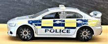 Load image into Gallery viewer, Matchbox 2011 Mitsubishi Lancer Evolution X Police Silver #57 Emergency Response