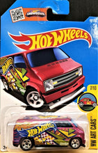 Load image into Gallery viewer, Hot Wheels 2016 Custom '77 Dodge Van Magenta #197 HW Art Cars 7/10 New
