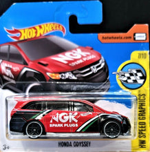 Load image into Gallery viewer, Hot Wheels 2017 Honda Odyssey Red #58 HW Speed Graphics 7/10 New
