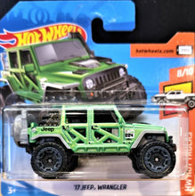 Load image into Gallery viewer, Hot Wheels 2018 '17 Jeep Wrangler Green #176 HW Hot Trucks 8/10 New
