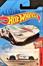Load image into Gallery viewer, Hot Wheels 2021 '17 Ford GT White #164 Then and Now 7/10 New Long Card