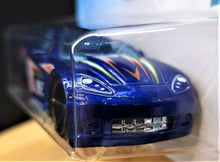 Load image into Gallery viewer, Hot Wheels 2018 C6 Corvette Blue #56 Tooned 3/5 New Long Card