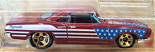 Load image into Gallery viewer, Hot Wheels 2020 '68 Plymouth Barracuda Super Stock Hemi Red Stars & Stripes 9/10