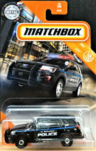 Load image into Gallery viewer, Matchbox 2020 2016 Ford Interceptor Utility Black #78 MBX City New Long Card