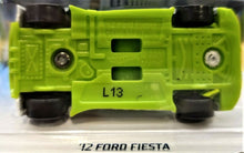 Load image into Gallery viewer, Hot Wheels 2018 '12 Ford Fiesta White #263 Checkmate 9/9 New Long Card