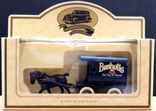 Load image into Gallery viewer, Lledo Days Gone Bushells Horse Drawn Delivery Van Dark Blue #LP03013 Bushells - The Tea of Flavor