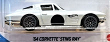 Load image into Gallery viewer, Hot Wheels 2021 '64 Corvette Stingray White #10 HW Race Day 2/10 New Long Card