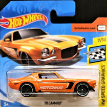 Load image into Gallery viewer, Hot Wheels 2018 '70 Camaro Orange #346 HW Speed Graphics 7/10 New