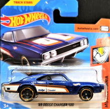 Load image into Gallery viewer, Hot Wheels 2018 '69 Dodge Charger 500 Blue #215 Muscle Mania 6/10 New