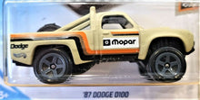 Load image into Gallery viewer, Hot Wheels 2019 '87 Dodge D100 Tan #64 Baja Blazers 1/10 New Long Card