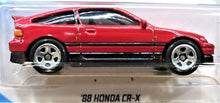 Load image into Gallery viewer, Hot Wheels 2019 '88 Honda CR-X Red #49 Nightburnerz 3/10 New Long Card