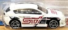 Load image into Gallery viewer, Hot Wheels 2021 Subaru WRX STI White #68 HW Speed Graphics 2/10 New Long Card