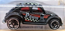 Load image into Gallery viewer, Hot Wheels 2018 Volkswagen Beetle Black #262 Checkmate 8/9 New Long Card