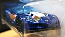 Load image into Gallery viewer, Hot Wheels 2019 Corvette C7.R Dark Blue #193 HW Race Team 8/10 New Long Card